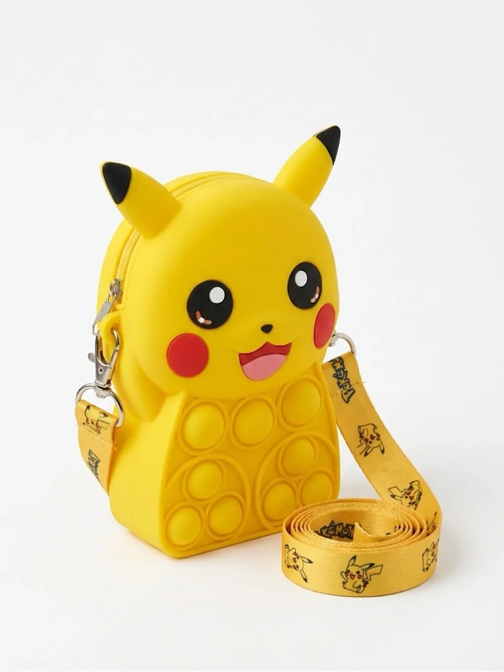 Yellow Pikachu Kids Pop-It Crossbody Bag